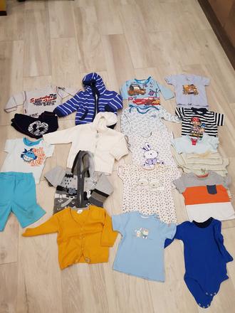 Balík oblečenia pre chlapca veľkosť 70, 68–80