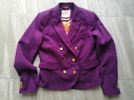 Luxus fialové sako lindex,merino vlna,v40, lindex,40