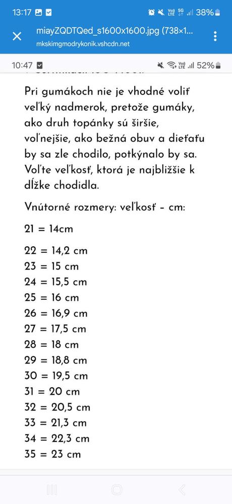 Gumaky en fant vel. 31, en fant,31