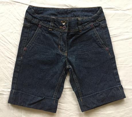 Riflové kratšie nohavice, 140