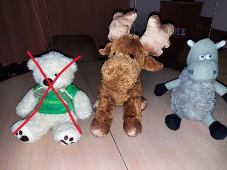3 plyšové hračky-aj samostatne,