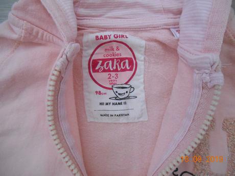 Dievčenská mikina zara, zara,98