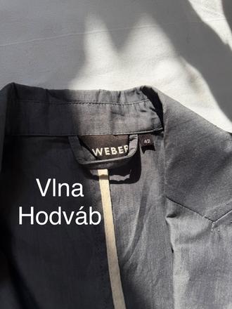 Exkluzívne sako vlna a hodváb, s