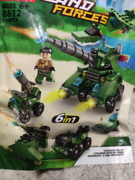 Stavebnica 6 v 1 tank 138pcs,