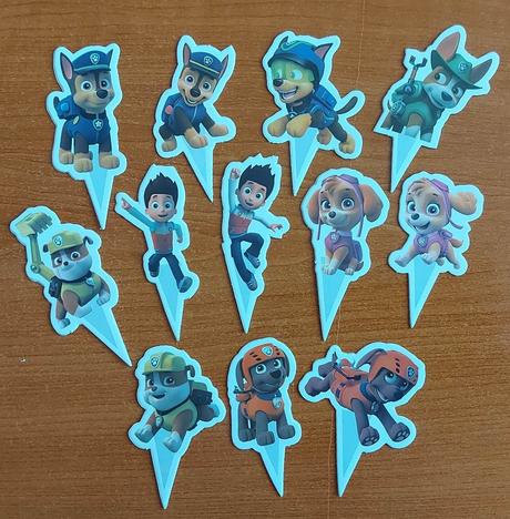 Tortový zápich paw patrol 03 (24ks)-skladom,tz-225,