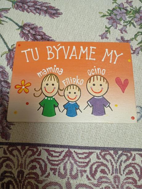 Drevená tabulka hand made, 