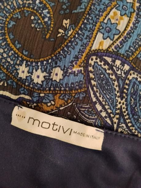 Motivi made in italy paisley šaty s volánmi, s