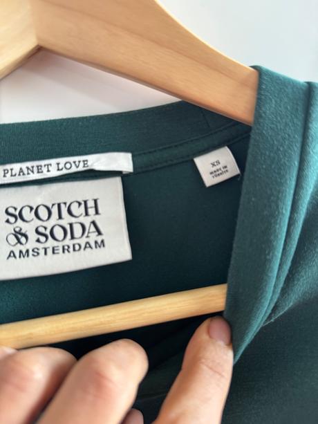 Scotch & soda mikina elegantná z modalu xs -s, xs