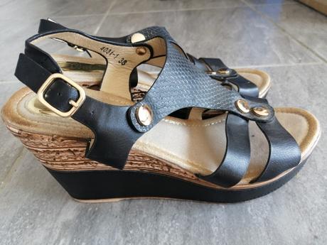 Pohodlné sexi sandále v38, 38