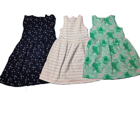 Dievčenské letné šaty 3ks, h&m,110