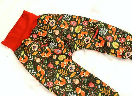 Zimné softshell nohavice, líštička, veľ 74 - 134, 74 - 140