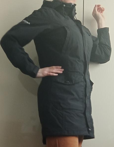 Skvelá dlhá prechodná bunda 36/38, s