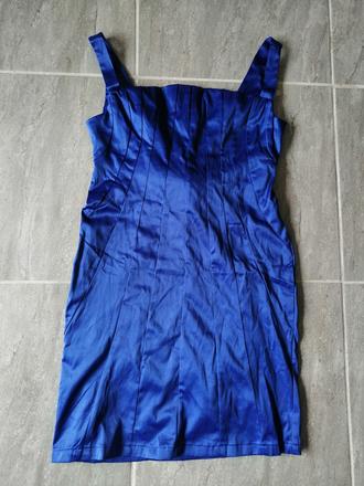 Modré šaty heaven, v36-38,kráľovská modrá, m