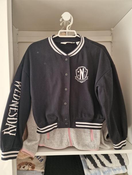 Wednesday bomber mikina, h&m,134