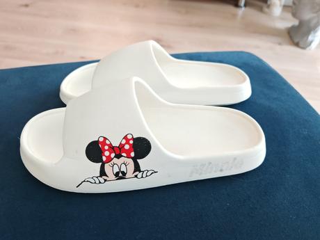 Biele slapky minnie na nohu 22 cm, 36