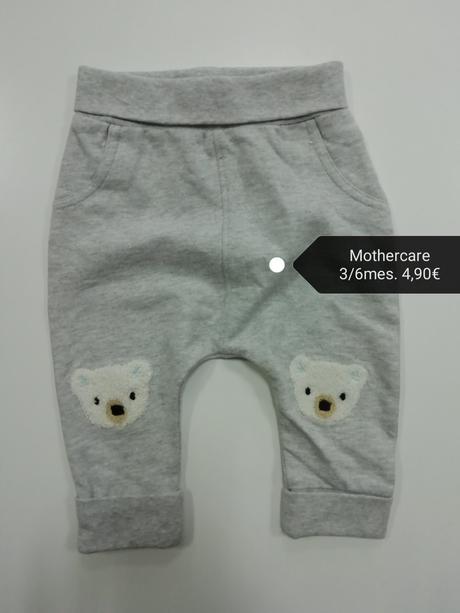 Sivé tepláky s mackami, mothercare,68