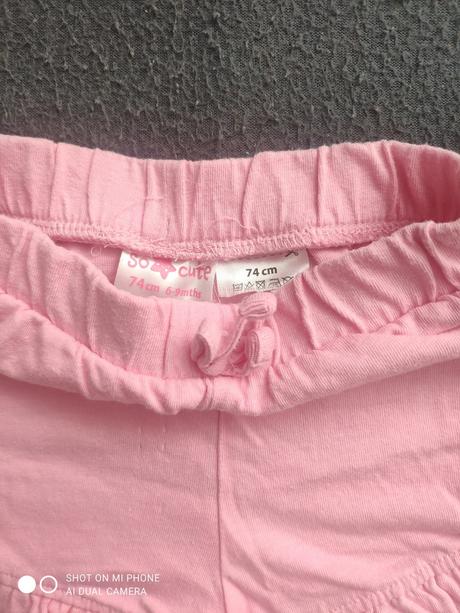 Ružové kraťasy veľ.74, pepco,74