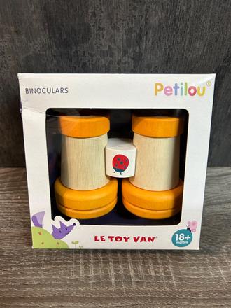 Le toy van dreveny ďalekohľad,