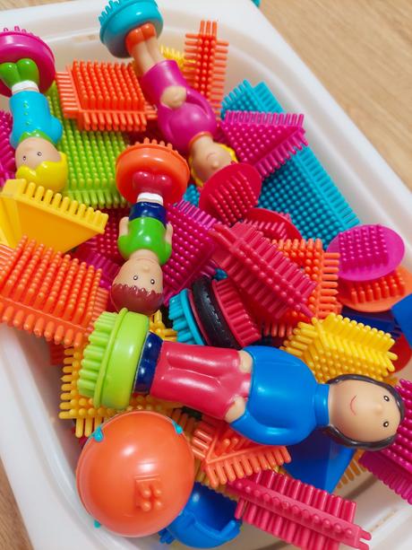 Bristle blocks battat b.toys 85pcs, 