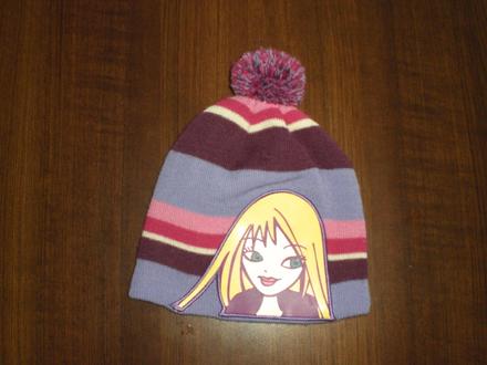 Teplá čiapka s barbie obvod 52 cm top stav 2-4 rok, 98