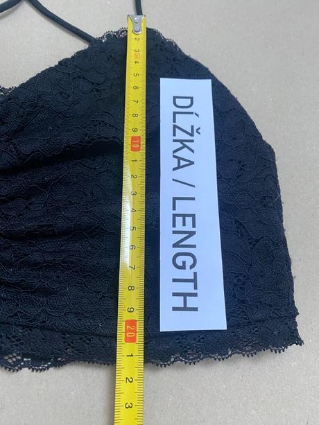 Čipkovany crop top xxs, xs