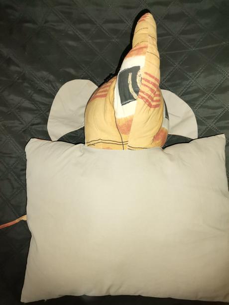 Detský vankúš slon, šírka (cm): 45,dĺžka (cm): 30