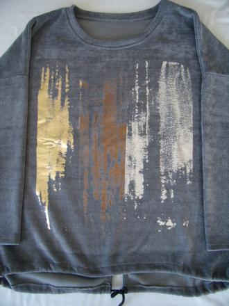 Šedá mikina 2xl-3xl, xxl