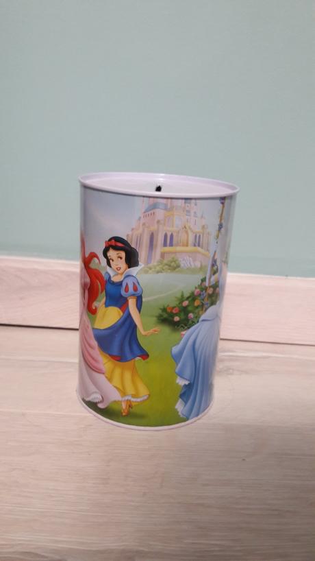 Plechová pokladnička princess,