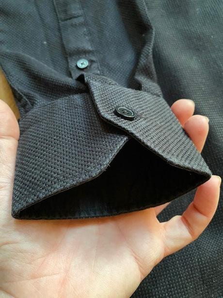 Zara - pánska čierna košeľa, zara,s