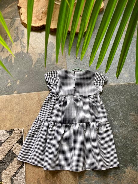 Krasne letné kockovane saty zn.little kids nove, pepco,122