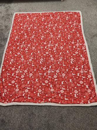 Vianočná teplá deka 147x115, 