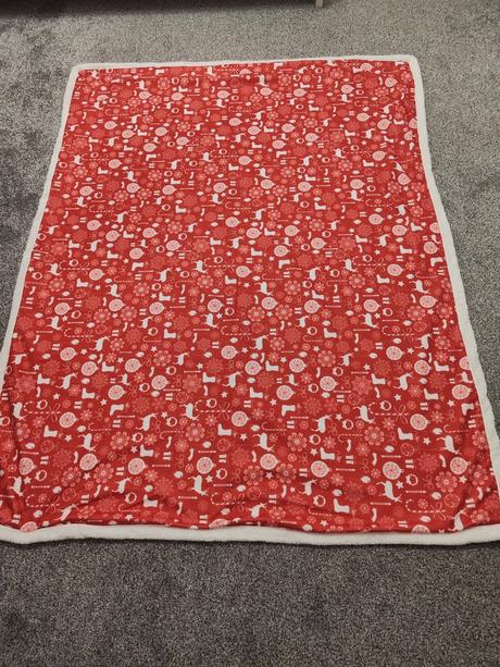 Vianočná teplá deka 147x115, 