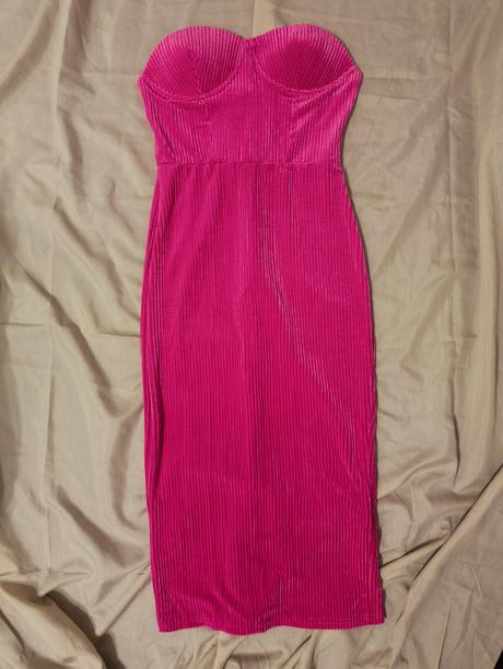 Shein bae ružové šaty, s