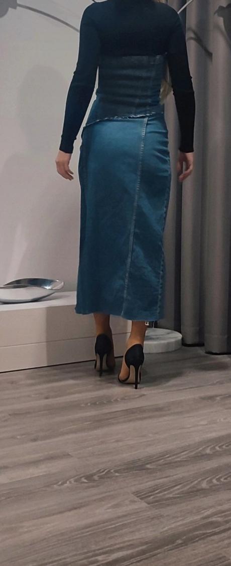 Denimové šaty, zara,xs