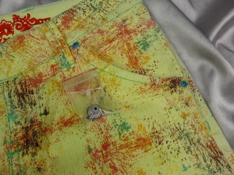 Kvalitné žlté rifle, xs