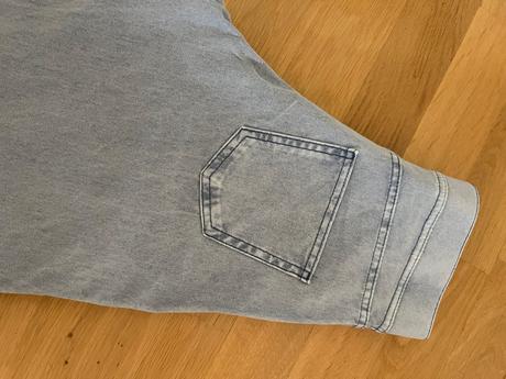 Riflove široké nohavice, h&m,158