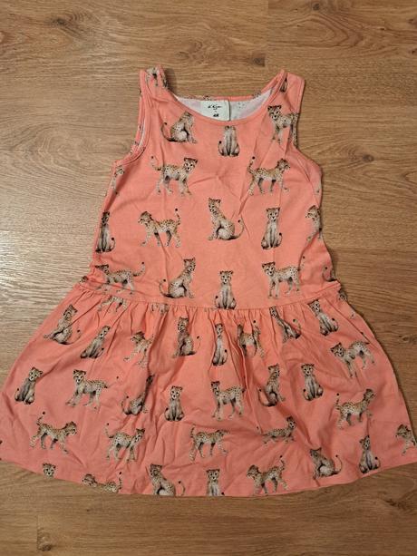 Šaty s gepardmi, h&m,116