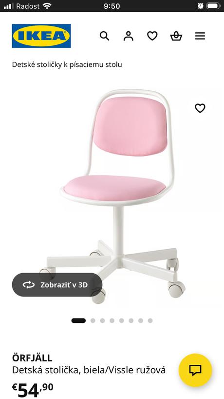 Detský písací stôl so stoličkou, 