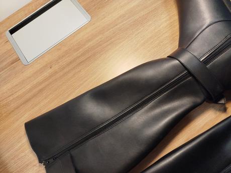 Shapen barefoot vysoké čižmy glam black vegan, 43