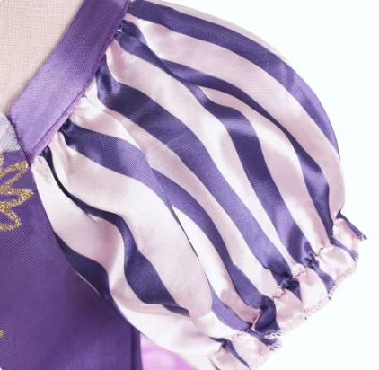 Kostým šaty doplnky na vlásku rapunzel locika nové, 