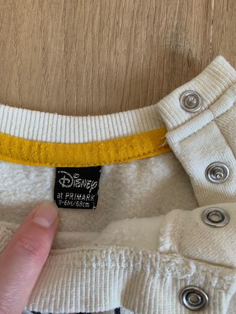 Krémová, tepláková mikina leví kráľ, primark,68