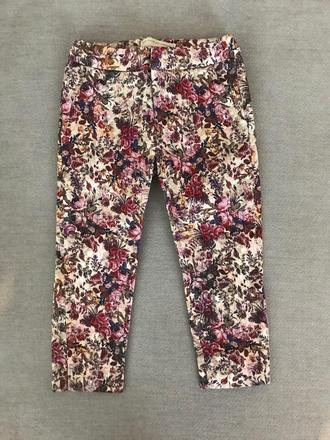 Nohavice kvetinove zara, zara,104