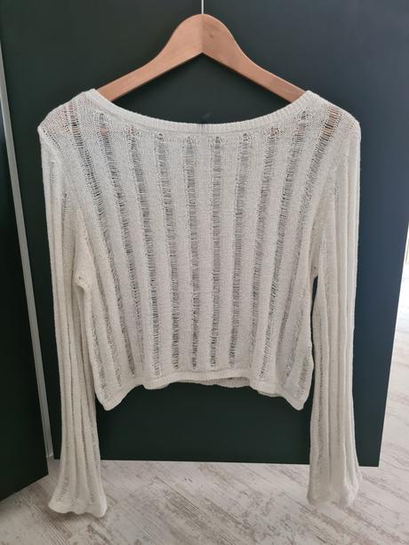 Biely sveter h&m divided, h&m,s