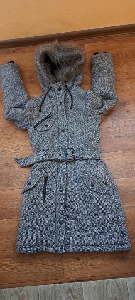 Damska zimna bunda, s