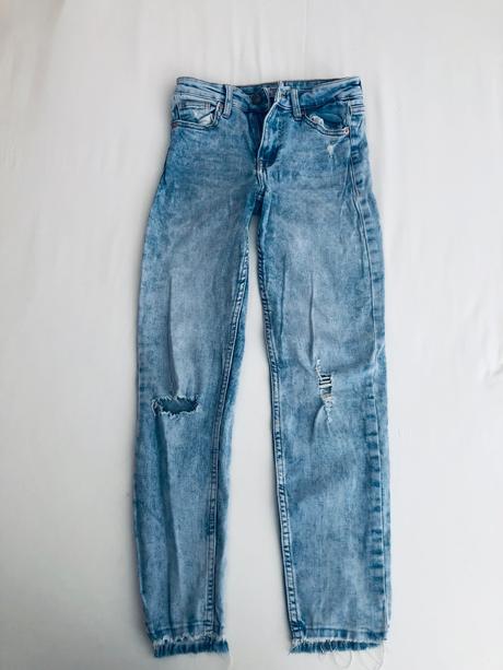 Štýlové acid-wash džínsy bershka vel 34, bershka,34