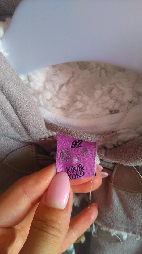 Dievčenský zimný kabátik + čiapka lupilu, kiki&koko,92