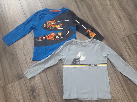 Chlapčenské tričká s dlhým rukávom(2ks), 116