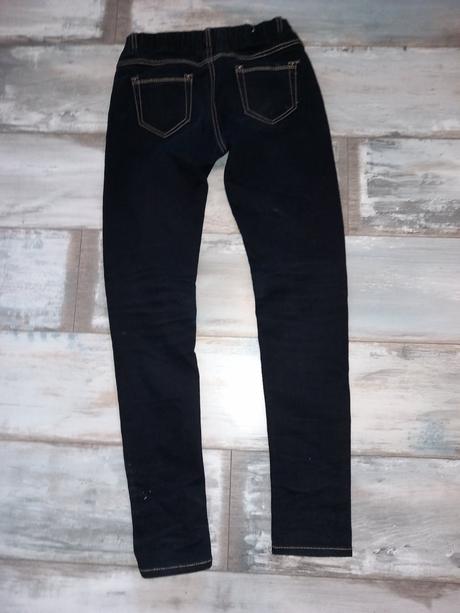 Čierne džegínsy pre dievča veľ. 152/158, 152