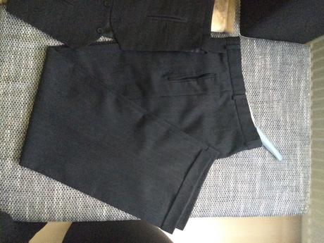 Pansky oblek čierny a sivy, 48
