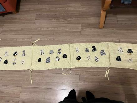 Bavlnený mantinel do detskej postielky, šírka (cm): 35,dĺžka (cm): 220